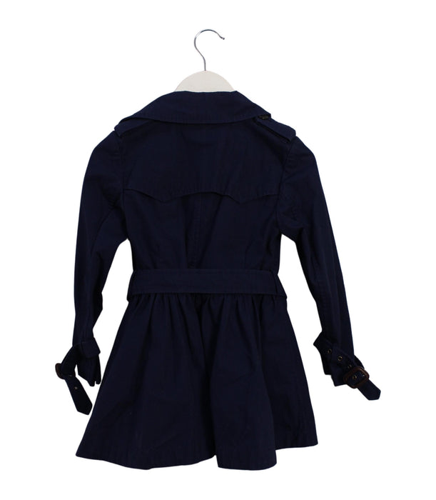 A Navy Coats from Polo Ralph Lauren in size 4T for girl. (Back View)