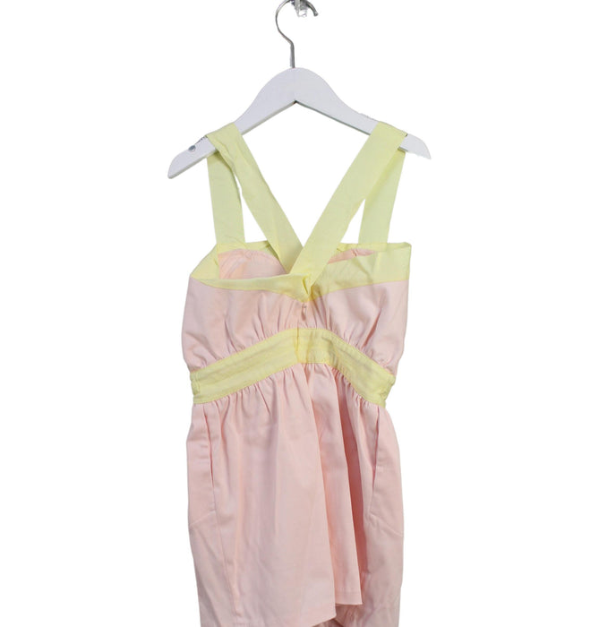 A Pink Sleeveless Dresses from Owa Yurika in size 6T for girl. (Back View)