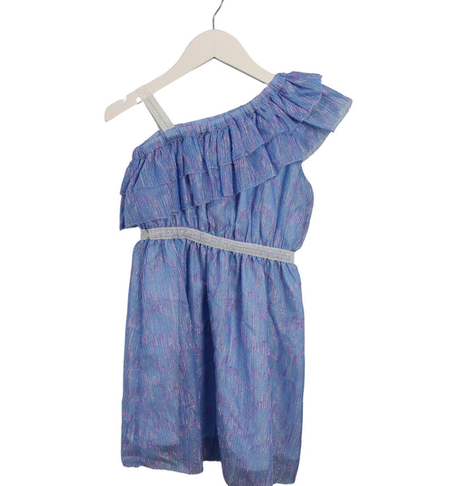 A Blue Sleeveless Dresses from Bleu Comme Gris in size 6T for girl. (Front View)