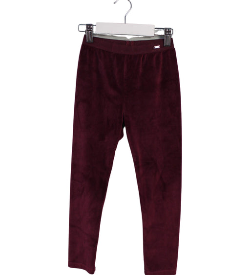 A Burgundy Leggings from Mayoral in size 6T for girl. (Front View)