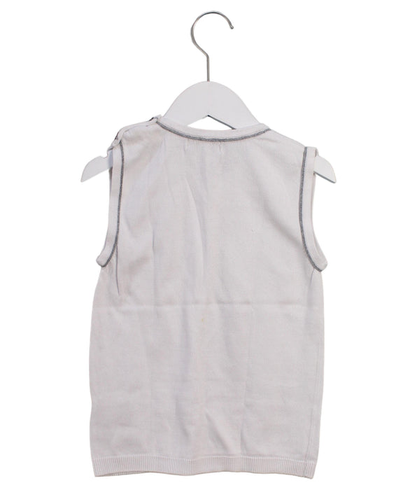 A White Sweater Vests from Burberry in size 6T for boy. (Back View)