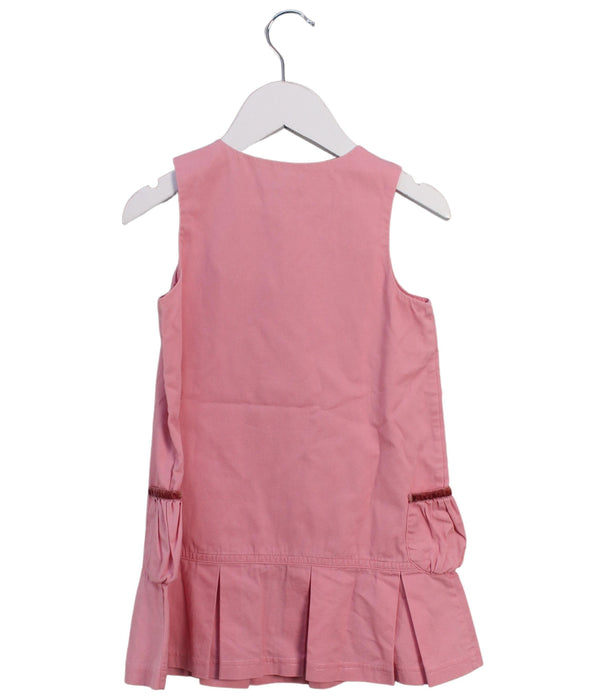 A Pink Sleeveless Dresses from Ralph Lauren in size 2T for girl. (Back View)