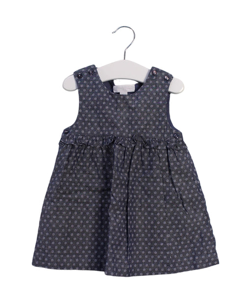 A Blue Dress Sets from The Little White Company in size 6-12M for girl. (Front View)