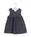 A Blue Dress Sets from The Little White Company in size 6-12M for girl. (Front View)