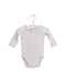 A White Long Sleeve Bodysuits from Bout'Chou in size 0-3M for girl. (Front View)