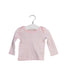 A Pink Long Sleeve Tops from Seed in size 3-6M for girl. (Front View)