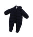 A Navy Snowsuits from Petit Bateau in size 3-6M for boy. (Front View)