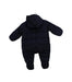 A Navy Snowsuits from Petit Bateau in size 3-6M for boy. (Back View)