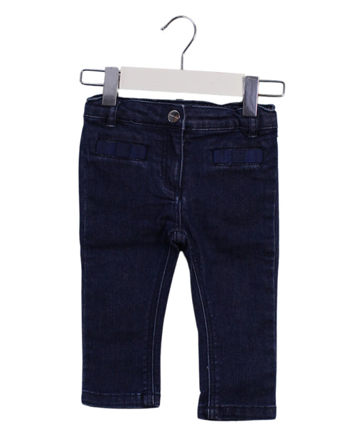 A Blue Jeans from Jacadi in size 6-12M for girl. (Front View)