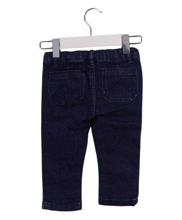 A Blue Jeans from Jacadi in size 6-12M for girl. (Back View)