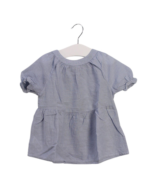 A Blue Short Sleeve Tops from Velveteen in size 3T for girl. (Front View)