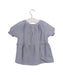 A Blue Short Sleeve Tops from Velveteen in size 3T for girl. (Back View)