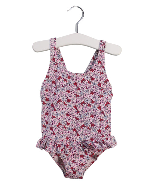 A Pink Swimsuits from Bout'Chou in size 12-18M for girl. (Front View)