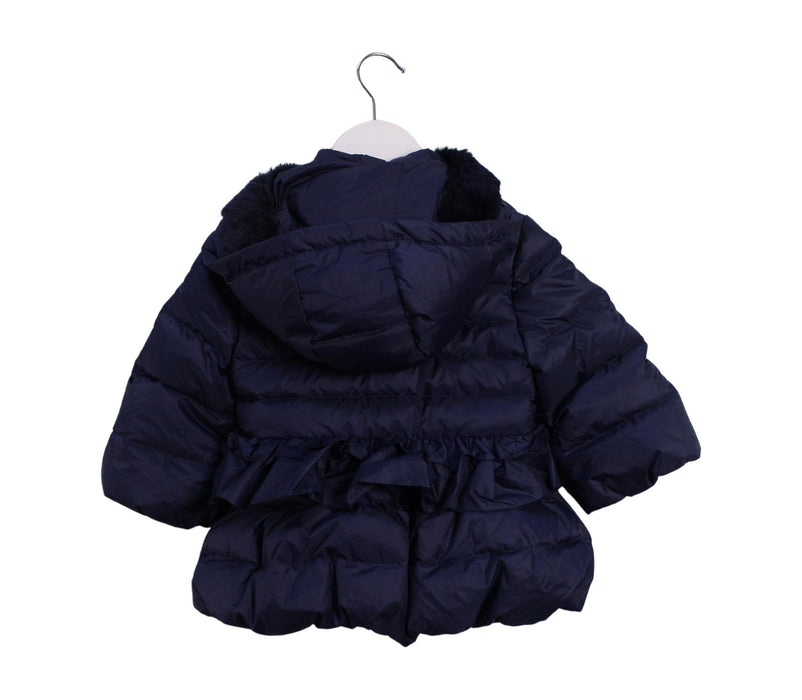 A Navy Puffer/Quilted Jackets from Nicholas & Bears in size 12-18M for girl. (Back View)
