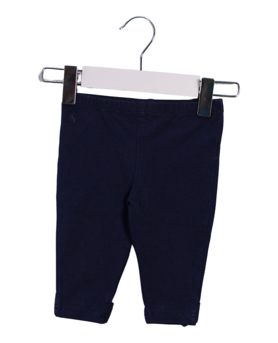 A Navy Casual Pants from Ralph Lauren in size 3-6M for girl. (Front View)