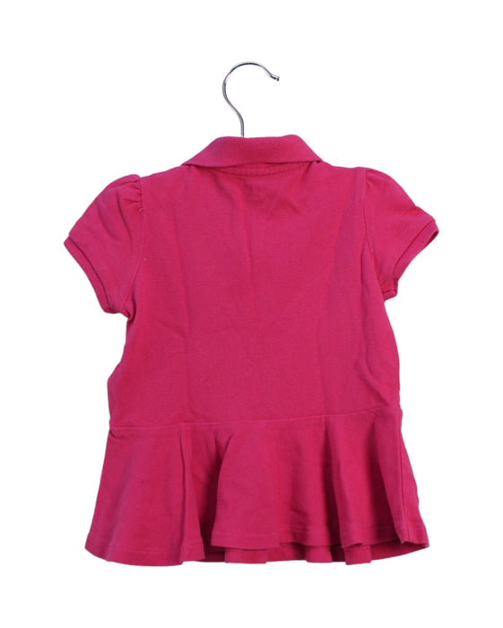 A Pink Short Sleeve Dresses from Ralph Lauren in size 12-18M for girl. (Back View)