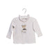 A White Long Sleeve Tops from Chicco in size 6-12M for girl. (Front View)