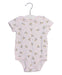 A Pink Short Sleeve Bodysuits from Ralph Lauren in size 3-6M for girl. (Front View)