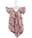 A Pink Sleeveless Bodysuits from Velveteen in size 3-6M for girl. (Back View)