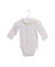 A White Long Sleeve Bodysuits from Bout'Chou in size 3-6M for girl. (Front View)