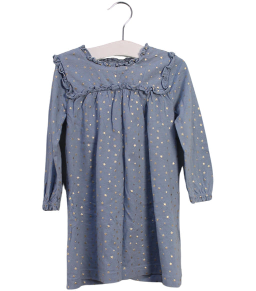 A Blue Long Sleeve Dresses from Boden in size 18-24M for girl. (Front View)