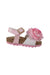 A Pink Sandals from Monnalisa in size 12-18M for girl. (Back View)