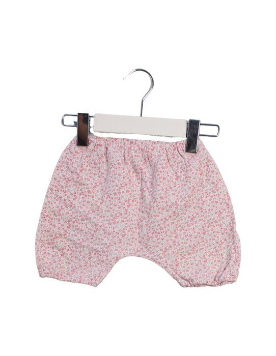 A Pink Shorts from Tartine et Chocolat in size 6-12M for girl. (Front View)