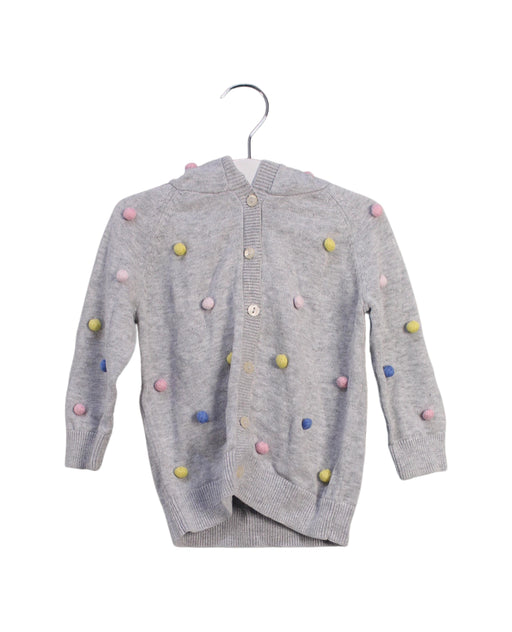 A Grey Lightweight Jackets from Seed in size 6-12M for girl. (Front View)