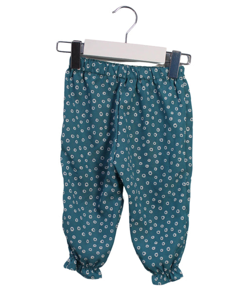 A Teal Casual Pants from Organic Mom in size 6-12M for girl. (Front View)