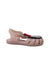 A Pink Sandals from Mini Melissa in size 12-18M for girl. (Back View)