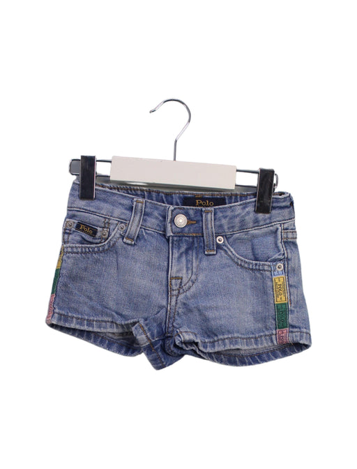 A Blue Shorts from Polo Ralph Lauren in size 3T for girl. (Front View)