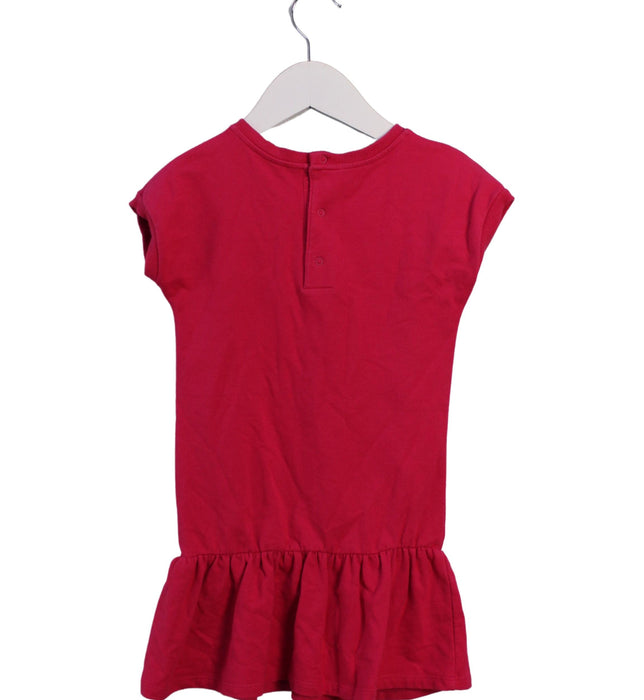 A Pink Short Sleeve Dresses from Moschino in size 3T for girl. (Back View)