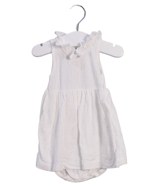 A Ivory Sleeveless Dresses from Petit Bateau in size 3-6M for girl. (Front View)