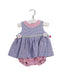 A Blue Sleeveless Dresses from Florence Eiseman in size 3-6M for girl. (Front View)