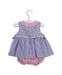 A Blue Sleeveless Dresses from Florence Eiseman in size 3-6M for girl. (Back View)