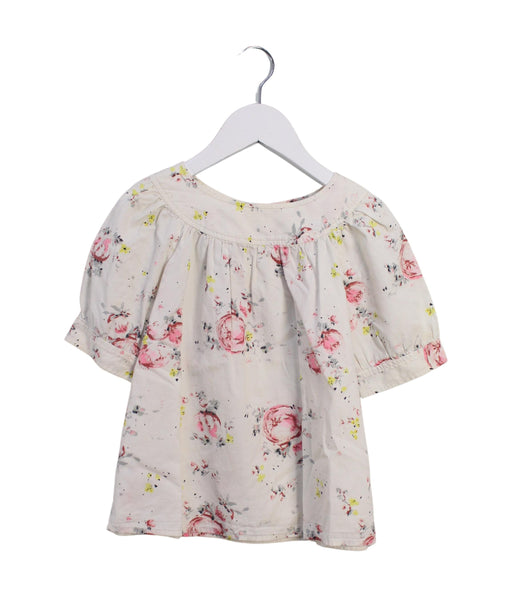 A White Short Sleeve Tops from Bonpoint in size 6T for girl. (Front View)