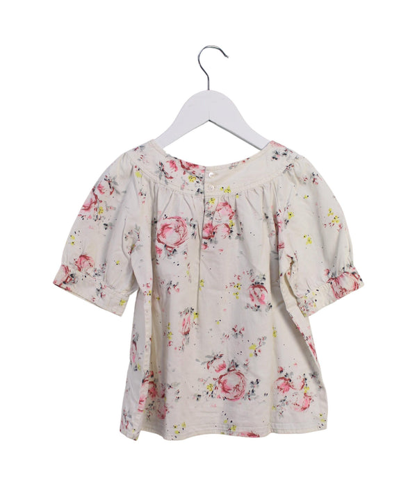 A White Short Sleeve Tops from Bonpoint in size 6T for girl. (Back View)