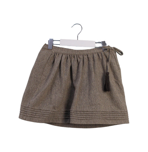 A Taupe Short Skirts from CdeC in size 6T for girl. (Front View)