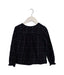 A Navy Long Sleeve Tops from Jacadi in size 5T for girl. (Front View)