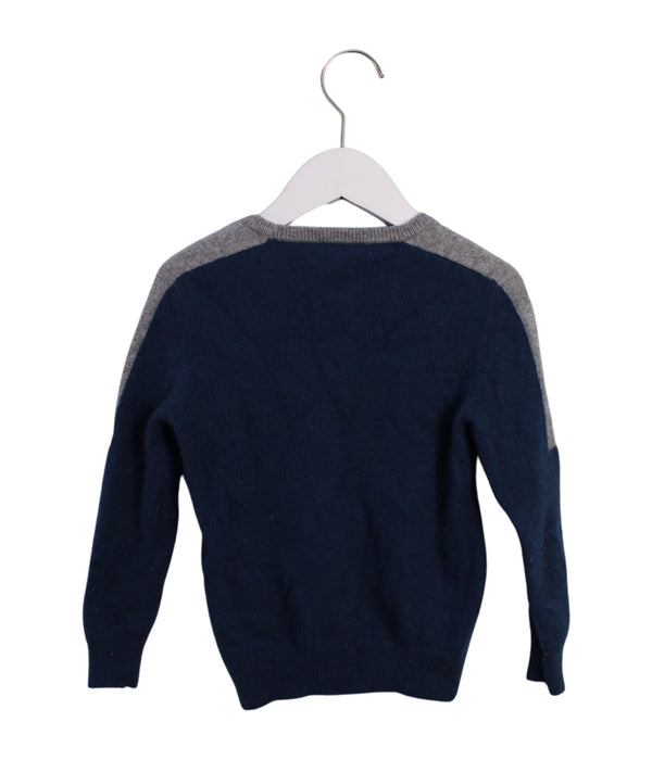 A Blue Knit Sweaters from Jacadi in size 6T for boy. (Back View)