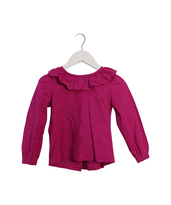 A Purple Long Sleeve Tops from La Petite Caravane in size 3T for girl. (Front View)