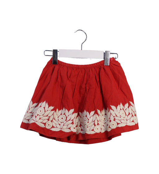 A Red Short Skirts from Bonpoint in size 3T for girl. (Front View)