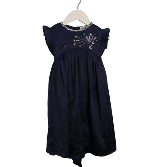 A Navy Sleeveless Dresses from Wild & Gorgeous in size 4T for girl. (Front View)