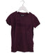 A Burgundy Short Sleeve T Shirts from Tommy Hilfiger in size 8Y for girl. (Front View)