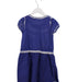 A Blue Short Sleeve Dresses from Bonpoint in size 8Y for girl. (Back View)