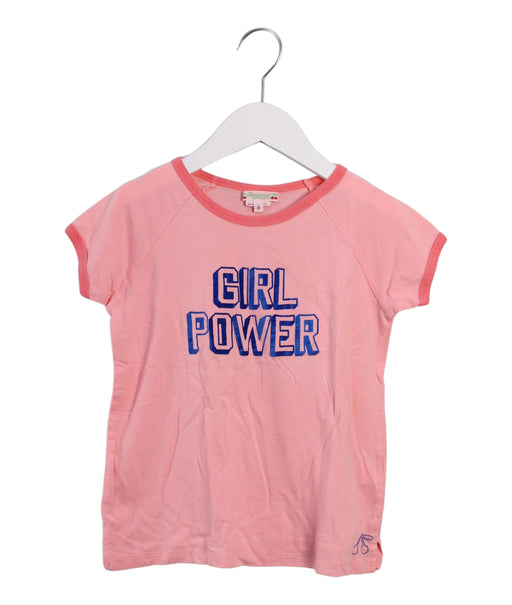 A Pink Short Sleeve T Shirts from Bonpoint in size 8Y for girl. (Front View)