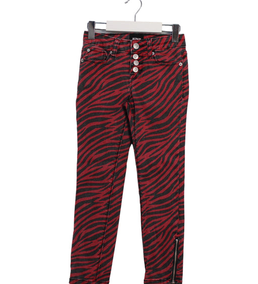A Red Casual Pants from Hudson in size 7Y for girl. (Front View)