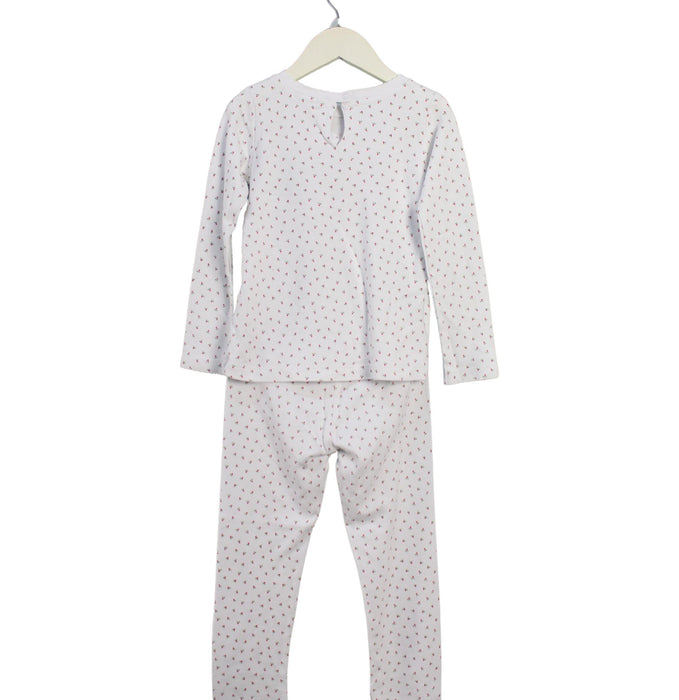 A White Pyjama Sets from Jacadi in size 6T for girl. (Back View)