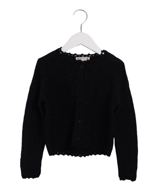 A Black Cardigans from Bonpoint in size 6T for girl. (Front View)