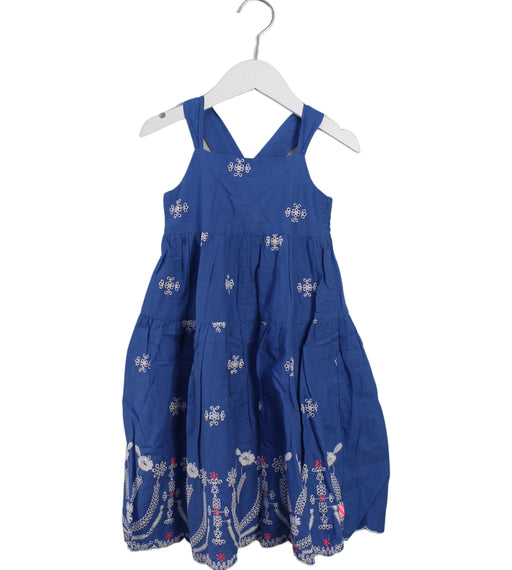 A Blue Sleeveless Dresses from Billieblush in size 5T for girl. (Front View)